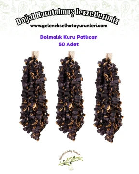 Kuru dolmalık Patlıcan 50 Adet