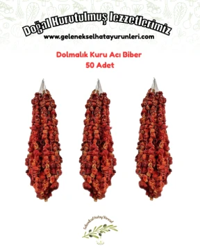 Kuru Dolmalık Acı Biber 50 adet