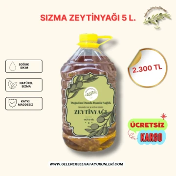 SIZMA ZEYTİNYAĞI 5 L.