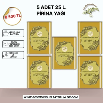 Pirina Yağı 5 Adet 25 L