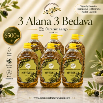 Sızma Zeytinyağı 3 Alana 3 Bedava