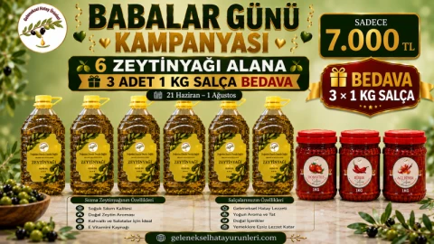 6 Sızma Zeytinyağı Alana 3 Salça Hediye