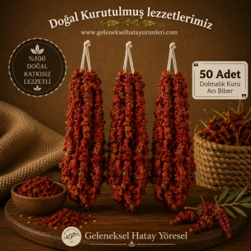 Kuru Dolmalık Acı Biber 50 adet